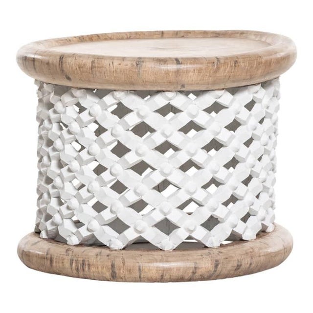 elevate your interior with this authentic handcrafted Bamileke coffee table, a timeless piece of African artistry inspired...