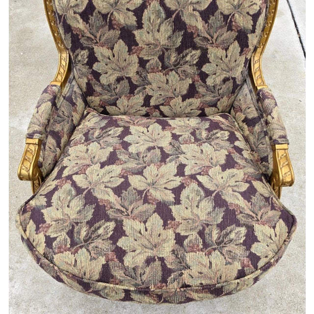 Dm D & D Building Nyc French Louis XVI Style Giltwood Oversized Bergère Armchairs For Sale - Image 12 of 15