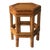 Wicker Bamboo Pedestal Plant or Drink Stand For Sale