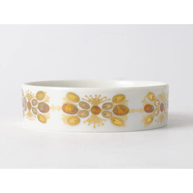 Vintage Four Color Porcelain Bowl by Bjorn Wiinblad for Rosenthal, in Very Good conditions. Designed 1960 to 1969 This...
