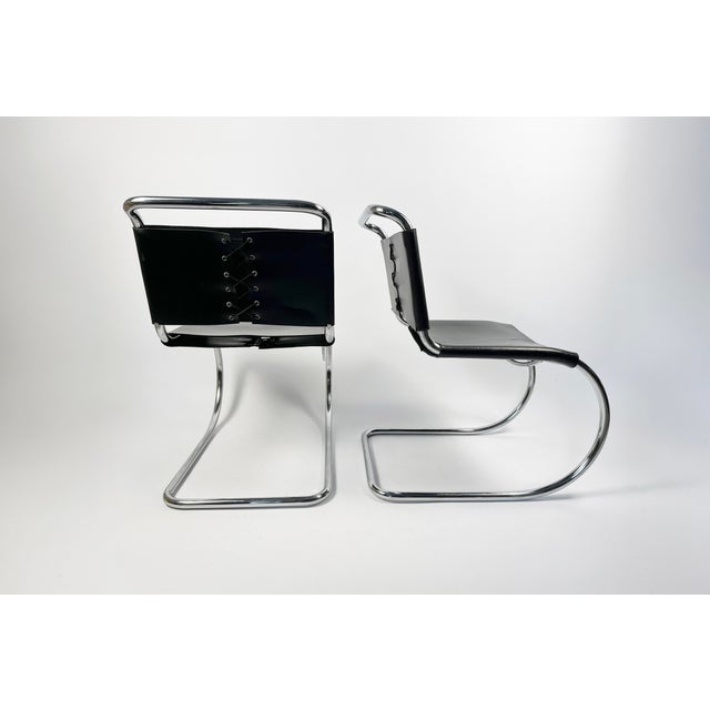 MR10 Chairs by Ludwig Mies Van Der Rohe for Knoll International, 1970s, Set of 2 For Sale - Image 11 of 11