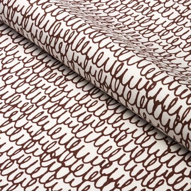 Abstract Sample - Schumacher Marlowe Fabric in Brown For Sale - Image 3 of 3