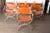 Italian Mid 20th Century Italian Steel and Leather Curule Chairs - Set of 8 For Sale - Image 3 of 13