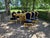 1980 Italian Baroque Gold Beech Black Velvet Dining Set - 7 PCS For Sale - Image 9 of 17