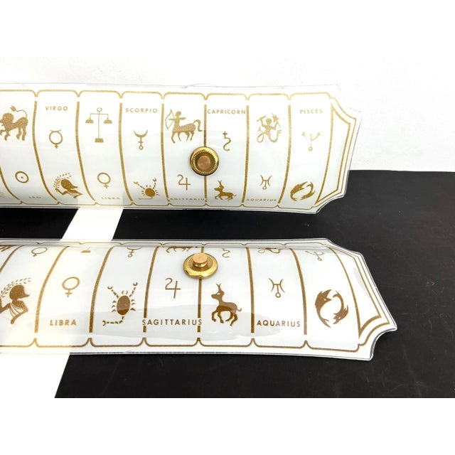 1970s 1970s Astrological Wall Lights, Pair For Sale - Image 5 of 17