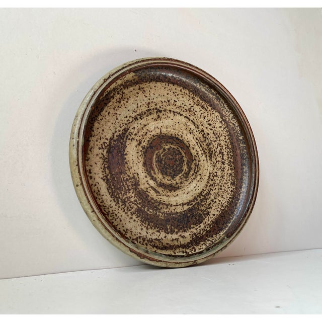 Danish Glazed Stoneware Dish by Carl Halier for Royal Copenhagen, 1960s For Sale - Image 9 of 9