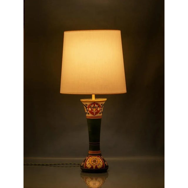 Dutch Art Deco Ceramic Table Lamps from Arnhemsche Fayencefabriek, 1910s, Set of 2 For Sale - Image 9 of 12