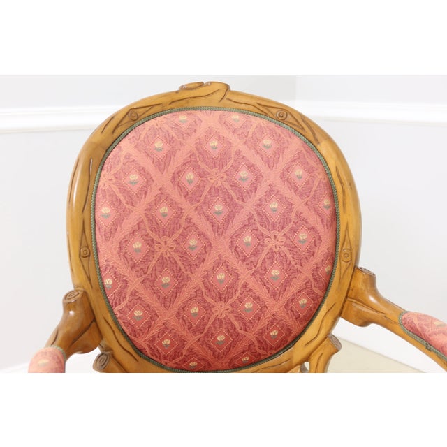 Modern Pair Decorator Branch Carved Modern Design Armchairs For Sale - Image 3 of 11