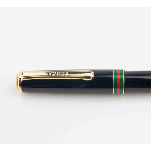Metal Vintage Fountain Pen in Metal from Gucci, 1980s For Sale - Image 7 of 10