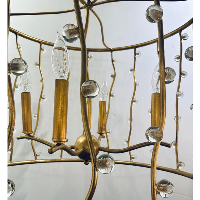Currey & Company Modern Gold Adagio Chandelier For Sale In Atlanta - Image 6 of 7