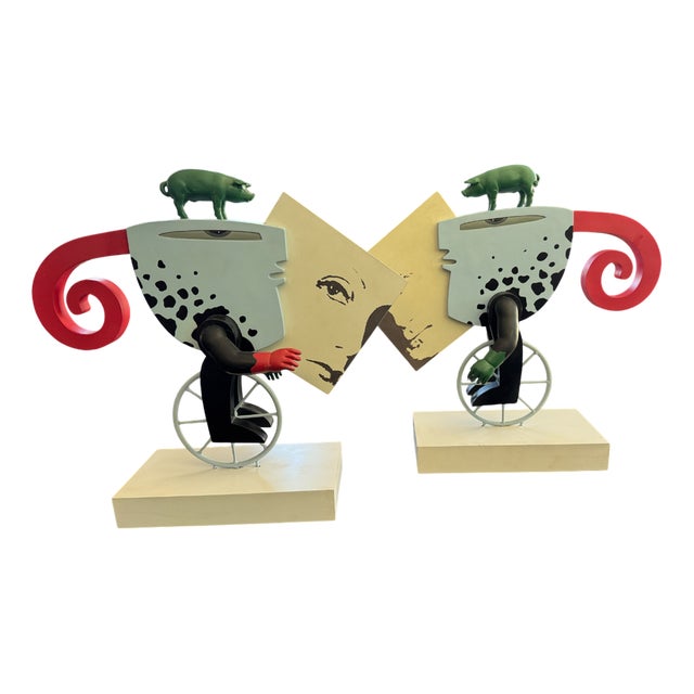 Sculptures by Frank Slabbinck, Set of 2 For Sale
