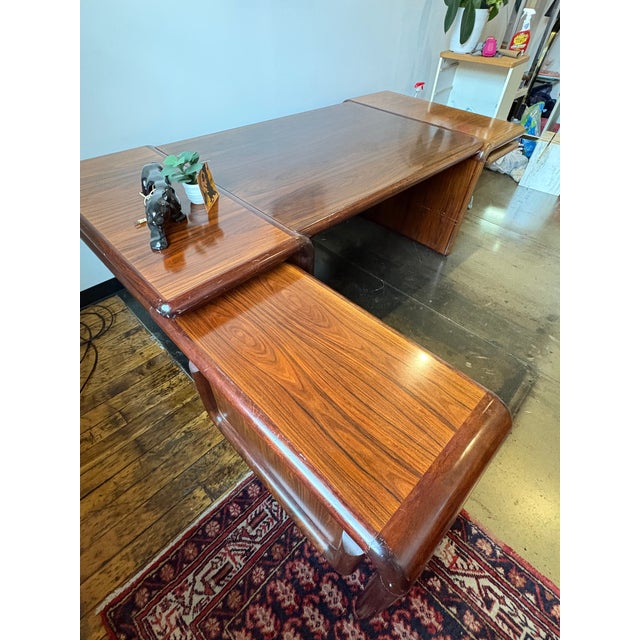 Mid-Century Modern Dyrlund Rosewood Desk For Sale - Image 3 of 12