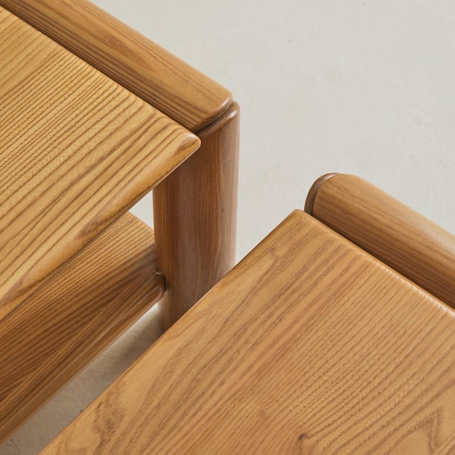 French Elm End Table by Atelier Chauvin, 1970s - 2 Available For Sale - Image 10 of 11