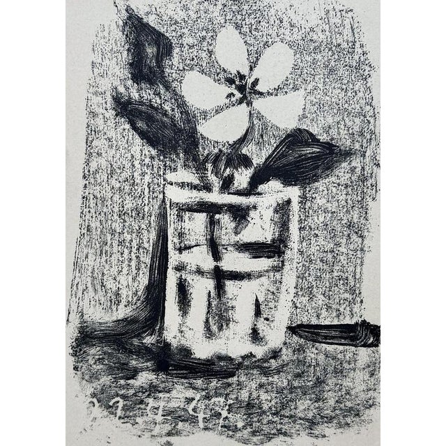 Modern Pablo Picasso, Flowers in a Glass N°6, 1947, Original Lithograph For Sale - Image 3 of 6
