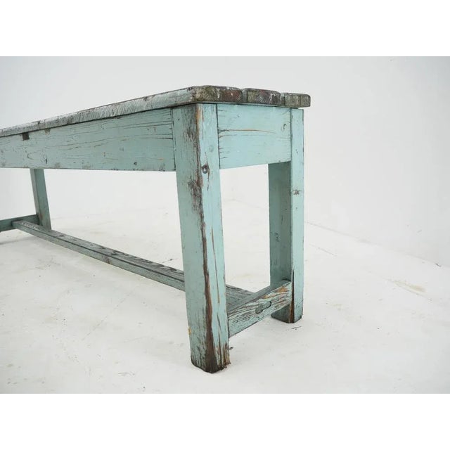 Vintage Industrial Bench, 1930s For Sale - Image 4 of 12