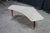 Mid Century Modern Sculptural Travertine Stone Walnut Boomerang Coffee Table MCM For Sale - Image 6 of 15