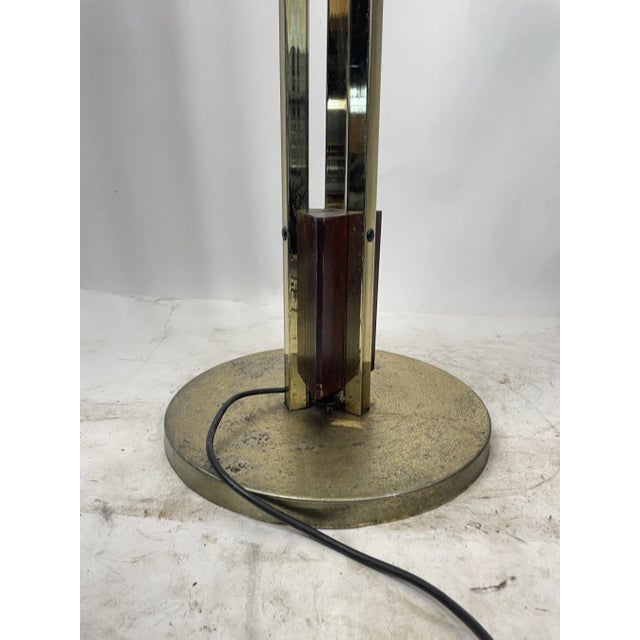 Vintage Italian Floor Lamp with Crystal Bowls, 1970s, 1960s For Sale - Image 4 of 13