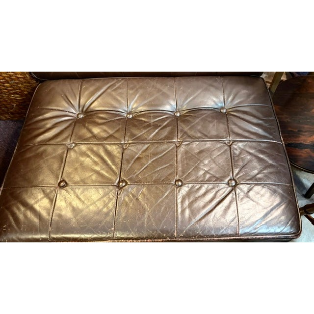 Vintage Barcelona Style Chrome and Leather Chair For Sale - Image 9 of 12