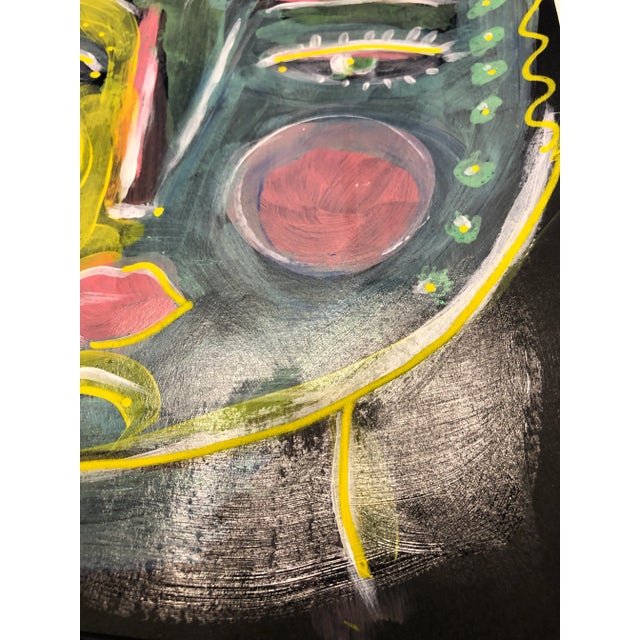 Contemporary Contemporary Painting on Paper “Apollo” by Auker For Sale - Image 3 of 6