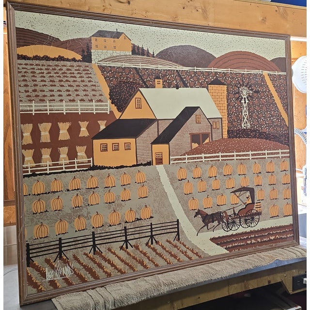 Celebrate the warmth and charm of the American countryside with this impressive original signed Lee Reynolds (Vanguard...
