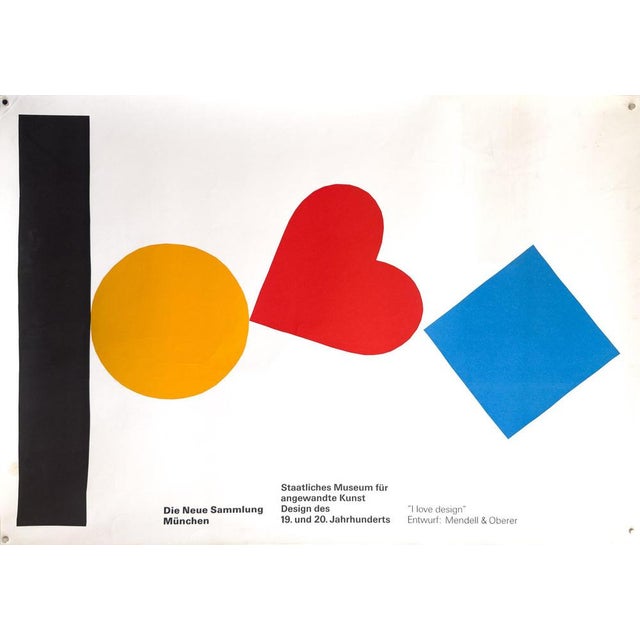 Silkscreen The New Collection I Love Design from Pierre Mendell, 1991 For Sale - Image 11 of 11