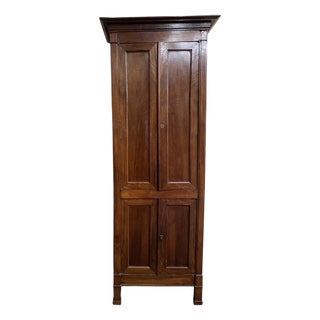 Empire Narrow Walnut Wardrobe For Sale