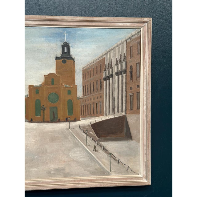 Stig Granzow, Slottbacken, 1950s, Oil on Canvas, Framed For Sale - Image 5 of 17