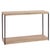 This console table features a tall, rectangular shape. The base is composed of a graphite metal frame, topped off with a...
