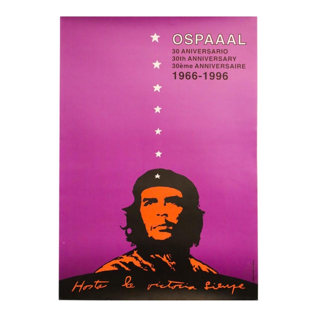 1996 Cuban Poster, 30th Anniversary, by Ospaaal, Eladio Rivadulla For Sale