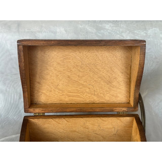 Antique Dovetail Joint Shaw Walker Wood Box For Sale - Image 13 of 14