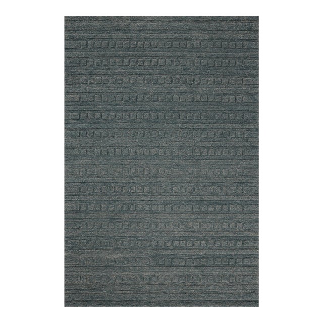 Chris Loves Julia x Loloi Bradley Teal 2'-3" x 3'-9" Accent Rug For Sale
