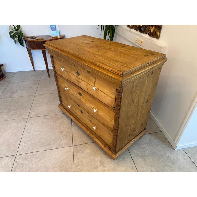 Chest of Drawers in Spruce Softwood For Sale - Image 6 of 11