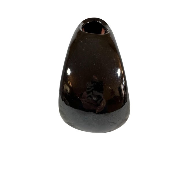 Vintage 1960s Red Clay Vase Tokyo Ikenana For Sale - Image 4 of 6