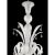 Murano White Venetian “Ca’ Rezzonico” Murano Glass Chandelier With Clear Glass Drops For Sale - Image 4 of 6