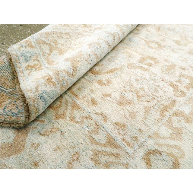 Galerie Shabab Collection Mid-20th Century Indian Cotton Agra Accent Rug For Sale In New York - Image 6 of 6