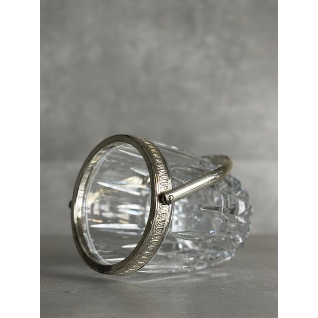 Glass and Steel Ice Bucket, 1960s For Sale - Image 4 of 5