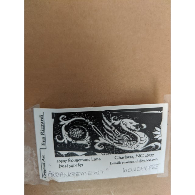 Original Still Life Bottles Collage Art Monotype Signed For Sale - Image 13 of 17