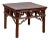 Chinese Antique Side Table with Open Fretwork Design and Dark Wood Patina For Sale