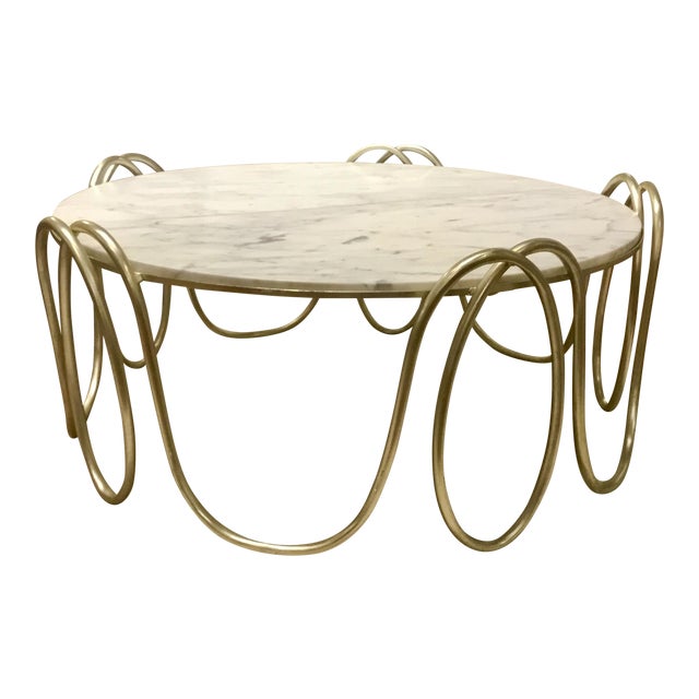 Henredon Marble Top Cocktail Table Chairish