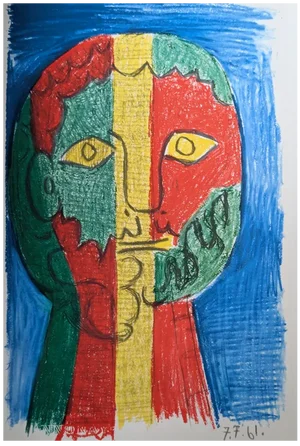 Pablo Picasso, Les Déjeuners: Portrait of a Man, 1962, Lithograph