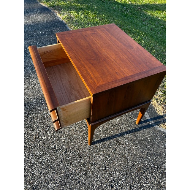 1960s Mid Century Lane Rhythm Nightstand End Table For Sale - Image 5 of 7