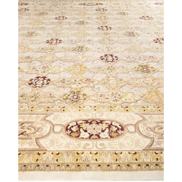 Solo Rugs Eclectic, One-of-a-Kind Hand-Knotted Area Rug - Ivory, 11' 10" x 17' 10" For Sale - Image 4 of 8