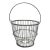 1920s Antique Zinc Wire Egg Gathering Basket With Handle For Sale