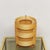 Wooden Lamellae Cylindric Table Lamp, 1970s For Sale - Image 9 of 12