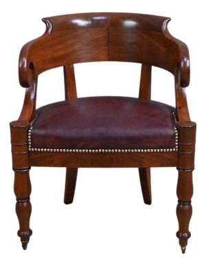 Early 19th Century Restoration Mahogany Office Chair