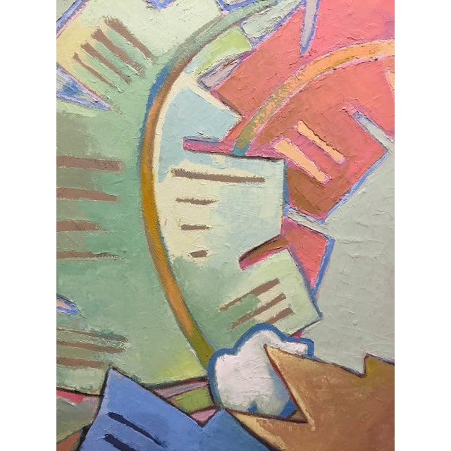 Michael Vollbrecht ”Pastel Diver” Painting For Sale - Image 4 of 11