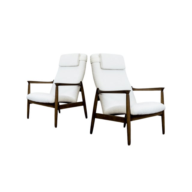 GFM-64 High Back Chairs by Edmund Homa for GFM, 1960s, Set of 2 For Sale - Image 16 of 16