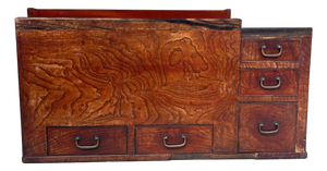 Antique Japanese Hibachi Plant Display Chest, 1900s
