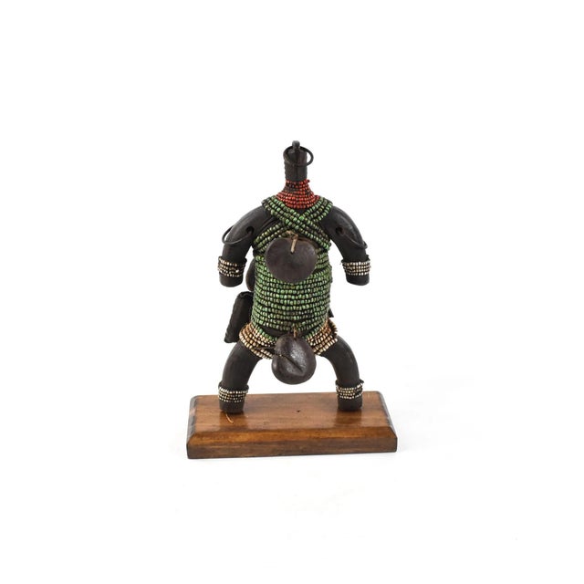 African Early 20th Century Namchi Namji Beaded Fertility Doll Cameroon For Sale - Image 3 of 7