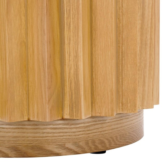 Spritely Home Arashi End Table in Natural For Sale - Image 4 of 6
